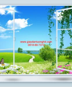 Tranh dán tường cửa sổ-DX048