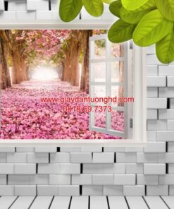 Tranh dán tường cửa sổ-H60998