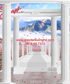 Tranh dán tường cửa sổ-H61124