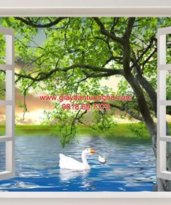 Tranh dán tường cửa sổ-H61131