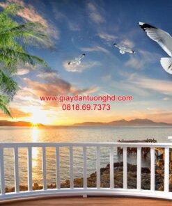 Tranh dán tường cửa sổ-H61182