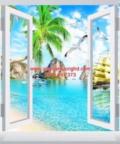 Tranh dán tường cửa sổ-H62858