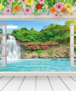 Tranh dán tường cửa sổ-WG238